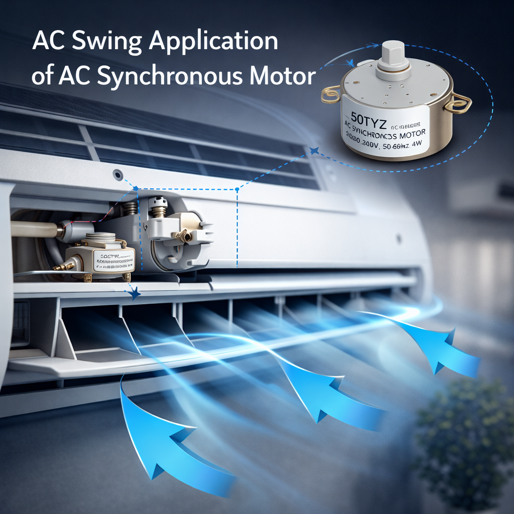 5 RPM AC Synchronous Motor 220V Geared Motor for AC Swing Motor