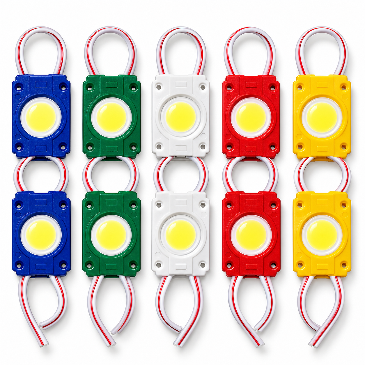 coin LED module lights LED coin module coloured LED modules LED modules for sign boards LED channel letter lights LED advertising board lights red white yellow blue green LED modules wired LED module lights