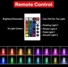 LED Crystal Light Lamp Multicolor ambient light with remote control
