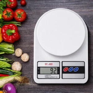 SF-400 digital kitchen weighing scale with high precision sensor and LCD screen